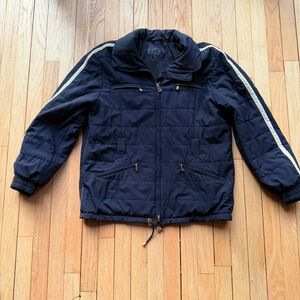 Bogner black Puffer ski Jacket with Light Stripes